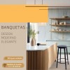 Banquinho Gold Alto Banco Banqueta Sem Encosto Bar