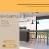 Kit 02 Banquinhos De Madeira Crua Banco Banqueta Sem Encosto Bar
