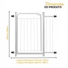 Portão de Segurança Pet Cercado Bebê 70x68 Com Extensor 15cm Itagold