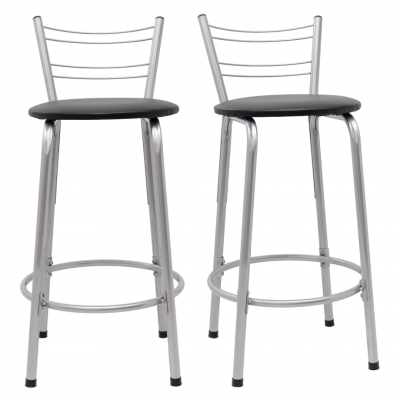 Banqueta Flórida Estrutura Prata 60cm Toda Desmontada kit 2 - Itagold