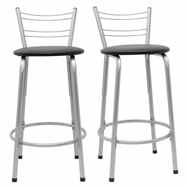 Banqueta Flórida Estrutura Prata 60cm Toda Desmontada kit 2 - Itagold