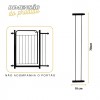 Extensor 10cm Para Portão Pet 70x80 Grade Proteção Criança Cão Itagold