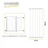 Extensor 30cm Para Portão Pet 70x80 Grade Proteção Criança Cão Itagold