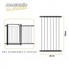 Extensor 40cm Para Portão Pet 70x80 Grade Proteção Criança Cão Itagold