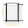 Portão Pet Grade Segurança Cercado Cão Bebê 70x80 Com 1 Extensor de 10cm Itagold