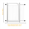 Portão Pet Grade Segurança Cercado Cão Bebê 70x80 Com 1 Extensor de 15cm Itagold