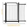 Portão Pet Grade Segurança Cercado Cão Bebê 70x80 Com 1 Extensor de 20cm Itagold