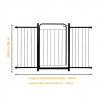 Portão Pet Grade Segurança Cercado Cão Bebê 70x80 Com 2 Extensores de 30cm Itagold