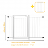 Portão Pet Grade Segurança Cercado Cão Bebê 70x80 Com 2 Extensor de 40cm + 1 Extensor de 10cm Itagold