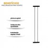 Extensor 10cm Para Portão Pet 70x80 Grade Proteção Criança Cão Itagold