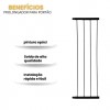 Extensor 20cm Para Portão Pet 70x80 Grade Proteção Criança Cão Itagold