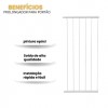 Extensor 30cm Para Portão Pet 70x80 Grade Proteção Criança Cão Itagold