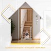 Portão Pet Grade Segurança Cercado Cão Bebê 70x80 Com 2 Extensor de 40cm + 1 Extensor de 20cm Itagold