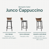 Banqueta Cyber Estrutura Preta Junco Cappuccino 60cm Toda Desmontada Kit 4 - Itagold