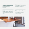 Banqueta Cyber Estrutura Preta Junco Preto Alta 80cm Toda Desmontada Kit 6 - Itagold