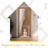 Portão Pet Grade Segurança Cercado Cão Bebê 70x80 Com 1 Extensor de 10cm + 1 Extensor de 40cm Itagold