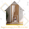 Portão Pet Grade Segurança Cercado Cão Bebê 70x80 Com 2 Extensor de 30cm + 1 Extensor de 05cm Itagold