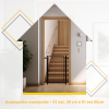 Portão Pet Grade Segurança Cercado Cão Bebê 70x80 Com 1 Extensor de 05cm + 1 Extensor de 30cm Itagold