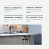 Banqueta Cyber Estrutura Prata Junco Degradê Alta Toda Desmontada kit 6 - Itagold
