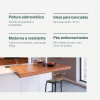 Banqueta Cyber Estrutura Preta Junco Cappuccino 60cm Toda Desmontada Kit 4 - Itagold