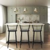 Banqueta Flórida Estrutura Preta 60cm Toda Desmontada kit 3 - Itagold