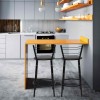 Banqueta Flórida Estrutura Preta 60cm Toda Desmontada kit 2 - Itagold
