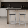 Banqueta Flórida Estrutura Prata 60cm Toda Desmontada kit 2 - Itagold