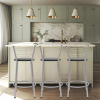 Banqueta Flórida Estrutura Prata 60cm Toda Desmontada kit 3 - Itagold