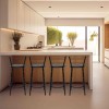 Banqueta Flórida Estrutura Preta 60cm Toda Desmontada kit 4 - Itagold