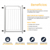 Portão de Segurança Pet Cercado Bebê 70x68 Com Extensor 20cm Itagold