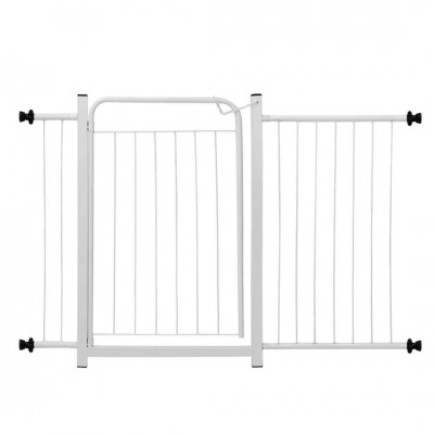 Portão Pet Grade Segurança Cercado Cão Bebê 70x80 Com 1 Extensor de 10cm + 1 Extensor de 40cm Itagold