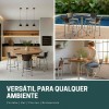 Banqueta Cyber Estrutura Prata Junco Argila Desmontada Baixa 45 - Itagold
